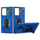 For Samsung Galaxy Note20 Ultra Shockproof TPU + PC Protective Case with Holder(Blue) - 1