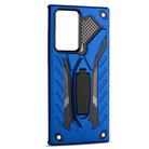 For Samsung Galaxy Note20 Ultra Shockproof TPU + PC Protective Case with Holder(Blue) - 2