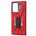 For Samsung Galaxy Note20 Ultra Shockproof TPU + PC Protective Case with Holder(Red) - 3