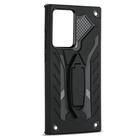 For Samsung Galaxy Note20 Ultra Shockproof TPU + PC Protective Case with Holder(Black) - 2