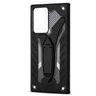 For Samsung Galaxy Note20 Ultra Shockproof TPU + PC Protective Case with Holder(Black) - 3