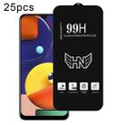 For Samsung Galaxy A50s 25pcs High Aluminum Large Arc Full Screen Tempered Glass Film - 1