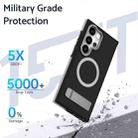 For Samsung Galaxy S25 Ultra 5G Dual-Color Skin Feel Magsafe Phone Case with Holder(Blue) - 2