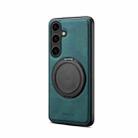For Samsung Galaxy S25+ 5G Denior A14 Skin Feel Rotating Holder MagSafe Phone Case(Blue) - 2