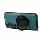 For Samsung Galaxy S23 5G Denior A14 Skin Feel Rotating Holder MagSafe Phone Case(Blue) - 3