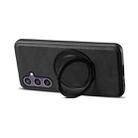 For Samsung Galaxy S23 FE 5G Denior A14 Skin Feel Rotating Holder MagSafe Phone Case(Black) - 3