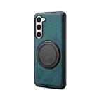 For Samsung Galaxy S23+ 5G Denior A14 Skin Feel Rotating Holder MagSafe Phone Case(Blue) - 2