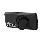 For Samsung Galaxy S23+ 5G Denior A14 Skin Feel Rotating Holder MagSafe Phone Case(Black) - 3