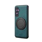 For Samsung Galaxy S24 5G Denior A14 Skin Feel Rotating Holder MagSafe Phone Case(Blue) - 2