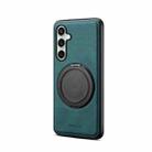 For Samsung Galaxy S24 FE 5G Denior A14 Skin Feel Rotating Holder MagSafe Phone Case(Blue) - 2