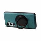 For Samsung Galaxy S24 FE 5G Denior A14 Skin Feel Rotating Holder MagSafe Phone Case(Blue) - 3