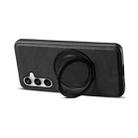 For Samsung Galaxy S24 FE 5G Denior A14 Skin Feel Rotating Holder MagSafe Phone Case(Black) - 3