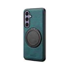 For Samsung Galaxy S24+ 5G Denior A14 Skin Feel Rotating Holder MagSafe Phone Case(Blue) - 2