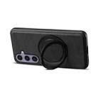 For Samsung Galaxy S24+ 5G Denior A14 Skin Feel Rotating Holder MagSafe Phone Case(Black) - 3