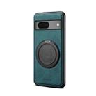 For Google Pixel 7 Denior A14 Skin Feel Rotating Holder MagSafe Phone Case(Blue) - 2