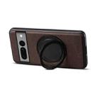 For Google Pixel 7 Pro Denior A14 Skin Feel Rotating Holder MagSafe Phone Case(Brown) - 3