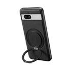 For Google Pixel 7a Denior A14 Skin Feel Rotating Holder MagSafe Phone Case(Black) - 1