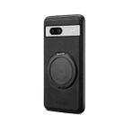 For Google Pixel 7a Denior A14 Skin Feel Rotating Holder MagSafe Phone Case(Black) - 2