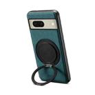 For Google Pixel 8 Denior A14 Skin Feel Rotating Holder MagSafe Phone Case(Blue) - 1