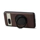 For Google Pixel 8 Denior A14 Skin Feel Rotating Holder MagSafe Phone Case(Brown) - 3