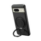 For Google Pixel 8 Denior A14 Skin Feel Rotating Holder MagSafe Phone Case(Black) - 1