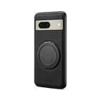 For Google Pixel 8 Denior A14 Skin Feel Rotating Holder MagSafe Phone Case(Black) - 2