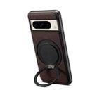 For Google Pixel 8 Pro Denior A14 Skin Feel Rotating Holder MagSafe Phone Case(Brown) - 1