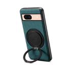 For Google Pixel 8a Denior A14 Skin Feel Rotating Holder MagSafe Phone Case(Blue) - 1