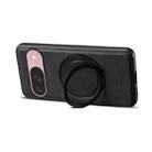 For Google Pixel 9 Denior A14 Skin Feel Rotating Holder MagSafe Phone Case(Black) - 3