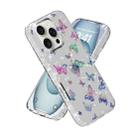 For iPhone 16 Pro Max IMD Double Piece Simple Fresh Shockproof Phone Case(Laser Butterfly) - 2