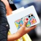 For iPhone 16 IMD Double Piece Simple Fresh Shockproof Phone Case(Colorful Flowers) - 3