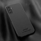 For Samsung Galaxy M55 HUIYI Leather Magnetic Phone Case(Black) - 1