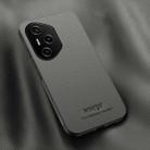 For Honor 300 Pro HUIYI Leather Magnetic Phone Case(Grey) - 1