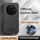 For Honor Magic7 Pro HUIYI Leather Magnetic Phone Case(Brown) - 2