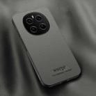 For Honor Magic7 HUIYI Leather Magnetic Phone Case(Grey) - 1