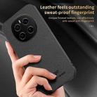 For Honor Magic7 HUIYI Leather Magnetic Phone Case(Grey) - 3