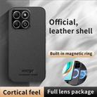 For Honor X6b HUIYI Leather Magnetic Phone Case(Grey) - 2