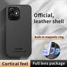For Honor X60i HUIYI Leather Magnetic Phone Case(Grey) - 2