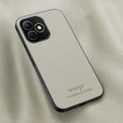 For Honor X60i HUIYI Leather Magnetic Phone Case(White) - 1