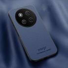 For Honor X60 Pro HUIYI Leather Magnetic Phone Case(Blue) - 1