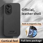 For Honor 200 Pro HUIYI Leather Magnetic Phone Case(Grey) - 2