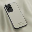 For Honor 200 Lite Global HUIYI Leather Magnetic Phone Case(White) - 1