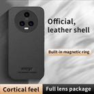 For Honor Magic5 HUIYI Leather Magnetic Phone Case(Black) - 2