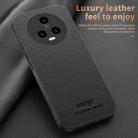 For Honor Magic5 HUIYI Leather Magnetic Phone Case(Black) - 3