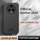 For Honor Magic5 HUIYI Leather Magnetic Phone Case(White) - 2