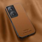 For Honor X7b / Play 50 Plus HUIYI Leather Magnetic Phone Case(Brown) - 1