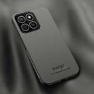 For Honor X8c 4G HUIYI Leather Magnetic Phone Case(Grey) - 1