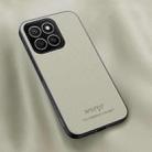 For Honor X8c 4G HUIYI Leather Magnetic Phone Case(White) - 1