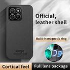 For Honor X8c 4G HUIYI Leather Magnetic Phone Case(White) - 2