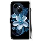 For Tecno Spark GO 1 / Pop 9 Pro Crystal Texture Colored Drawing Leather Phone Case(Black Orchid) - 3